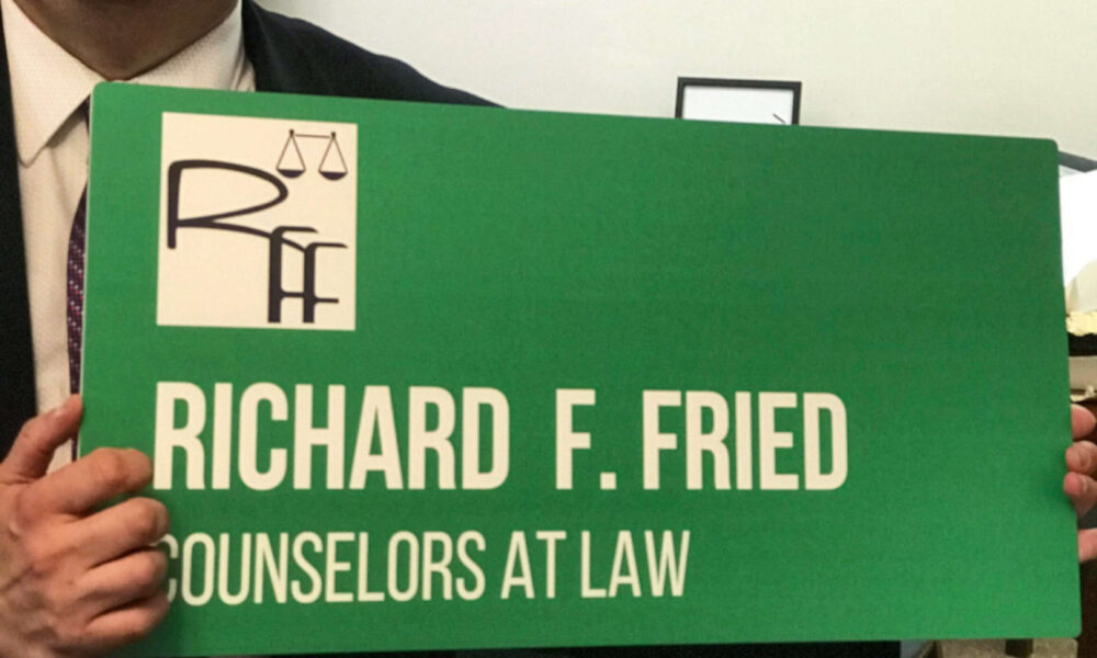 Signage Displayed_Featured Office sign